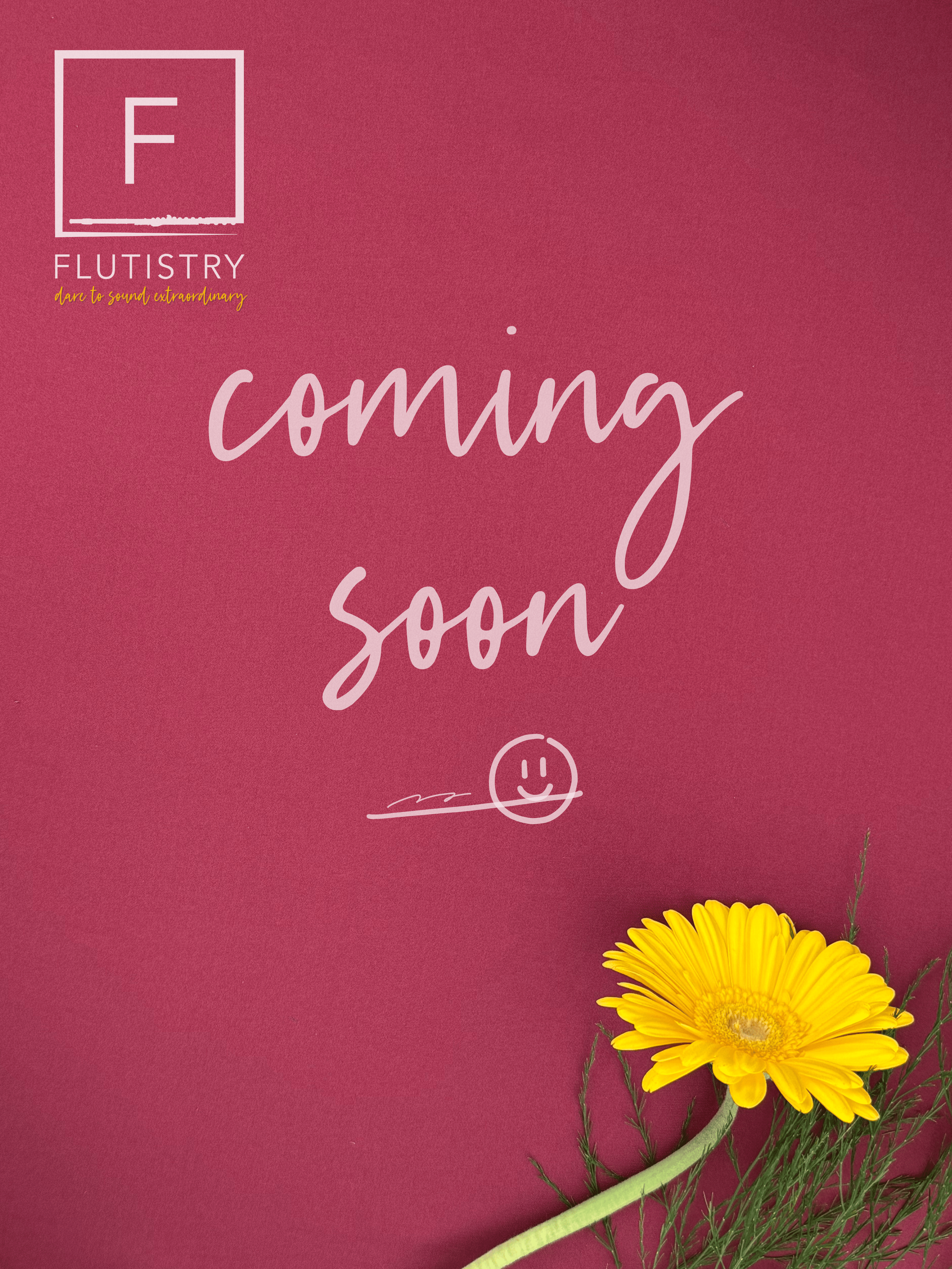 Coming soon placeholder yellow flower