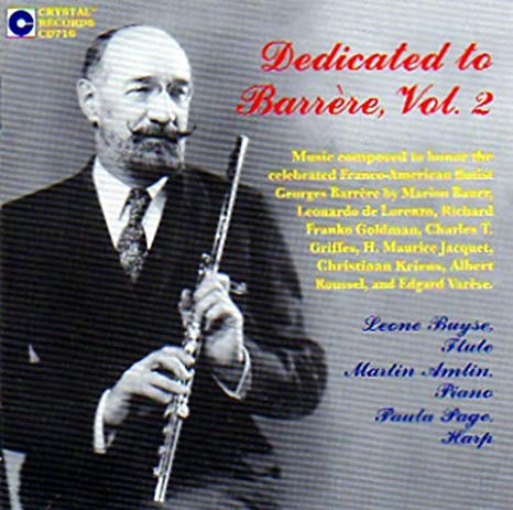 Dedicated to Barrere, Vol 2. CD (Leone Buyse, Martin Amlin, Paula Page)
