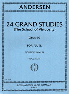 Andersen, J. - 24 Grand Studies, Op. 60: Vol II - FLUTISTRY BOSTON