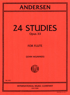 Andersen, J. - 24 Studies, Op. 33 - FLUTISTRY BOSTON