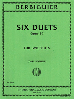 Berbiguier, B. - Six Duets, Op. 59 - FLUTISTRY BOSTON