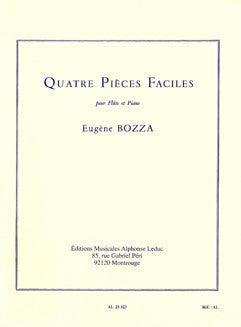 Bozza, E. - Quatre Pieces Faciles - FLUTISTRY BOSTON