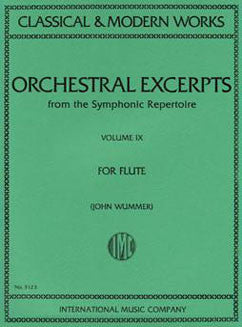 Orchestral Excerpts from the Symphonic Repertoire - Vol 9 - FLUTISTRY BOSTON