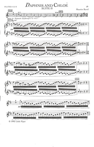 Ravel, M. - Daphnis and Chloe, Suite II - Flute I & II - FLUTISTRY BOSTON
