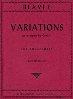 Blavet, M. - Varations on a theme by Corelli - FLUTISTRY BOSTON
