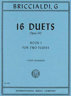 Briccialdi, G. - 16 Duets, Op. 132: Book 1 - FLUTISTRY BOSTON