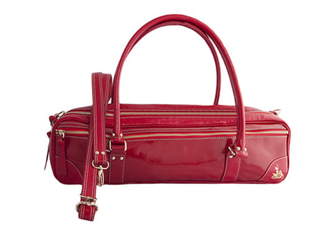 Fluterscooter - Red Patent Leather Bag
