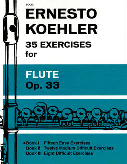 Koehler, E. - 35 Exercises, Op. 33 - Book 1 - FLUTISTRY BOSTON