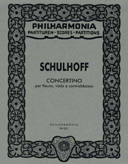 Schulhoff, E. - Concertino (Score) - FLUTISTRY BOSTON