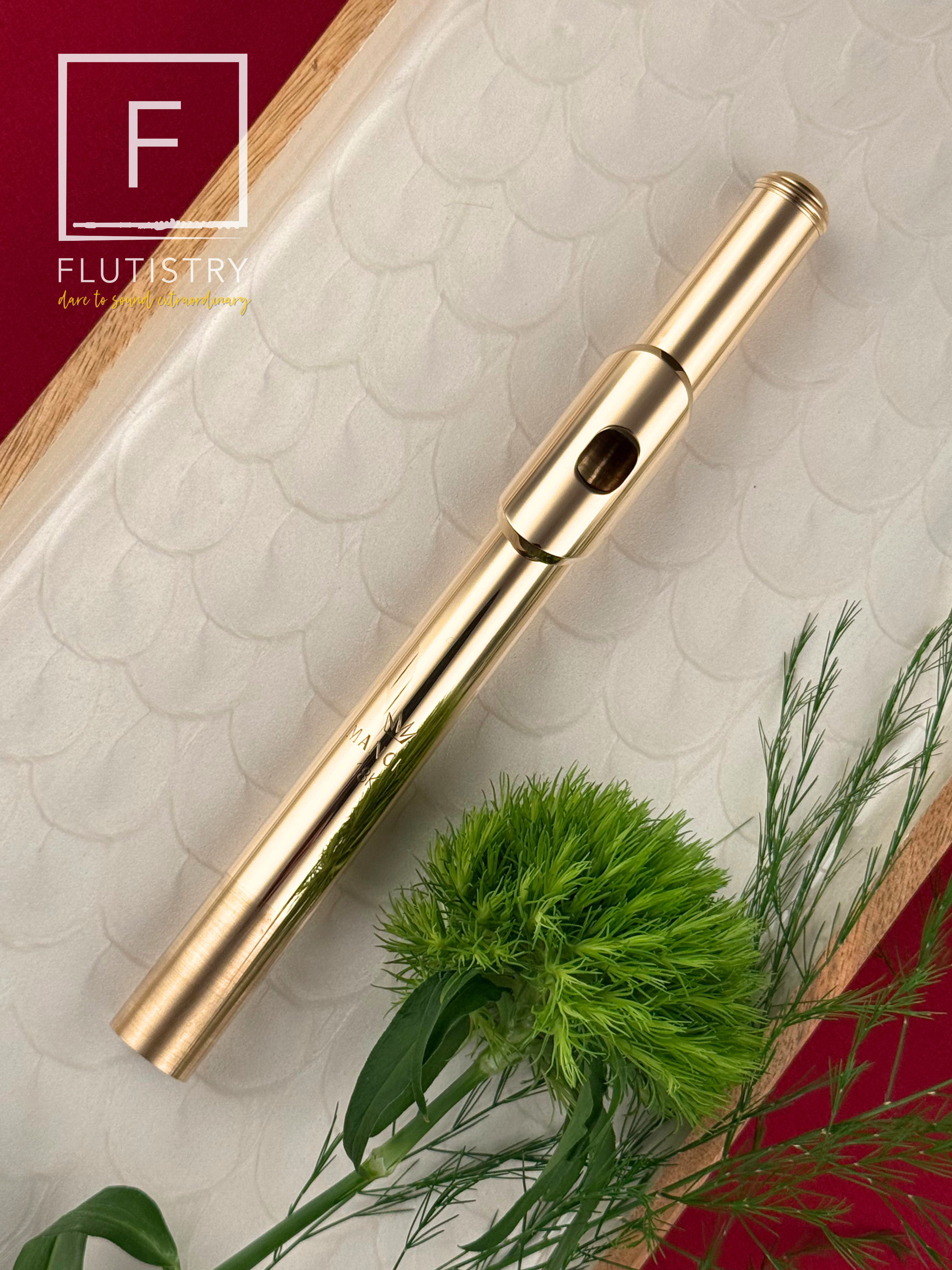 Mancke Flute Headjoint - 9K Gold