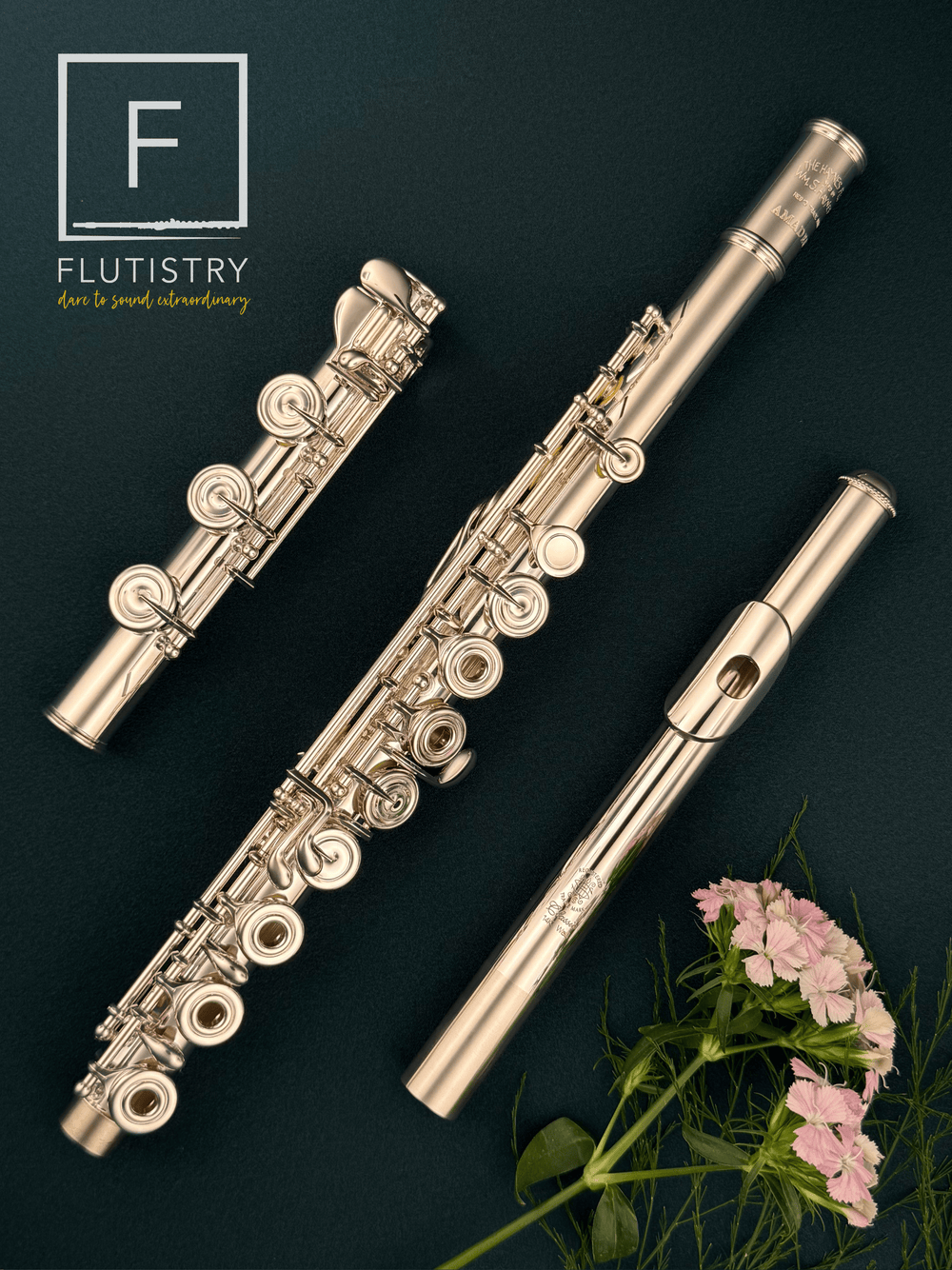 Amadeus Flute - AF680 - B footjoint, Offset G, Open hole - FLUTISTRY