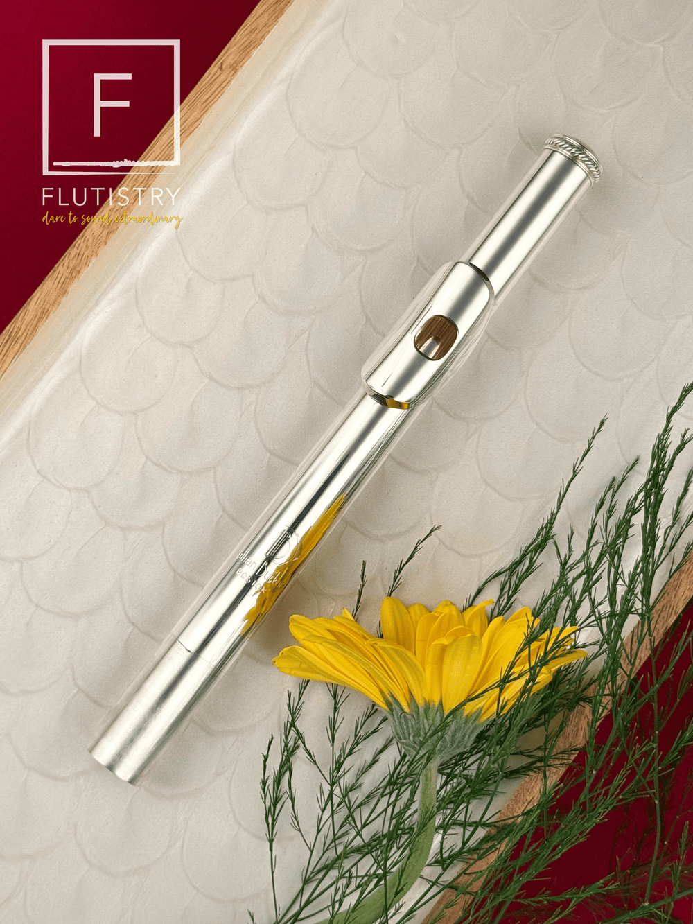 Burkart Headjoint - 595 Platinum Enhanced Silver - FLUTISTRY