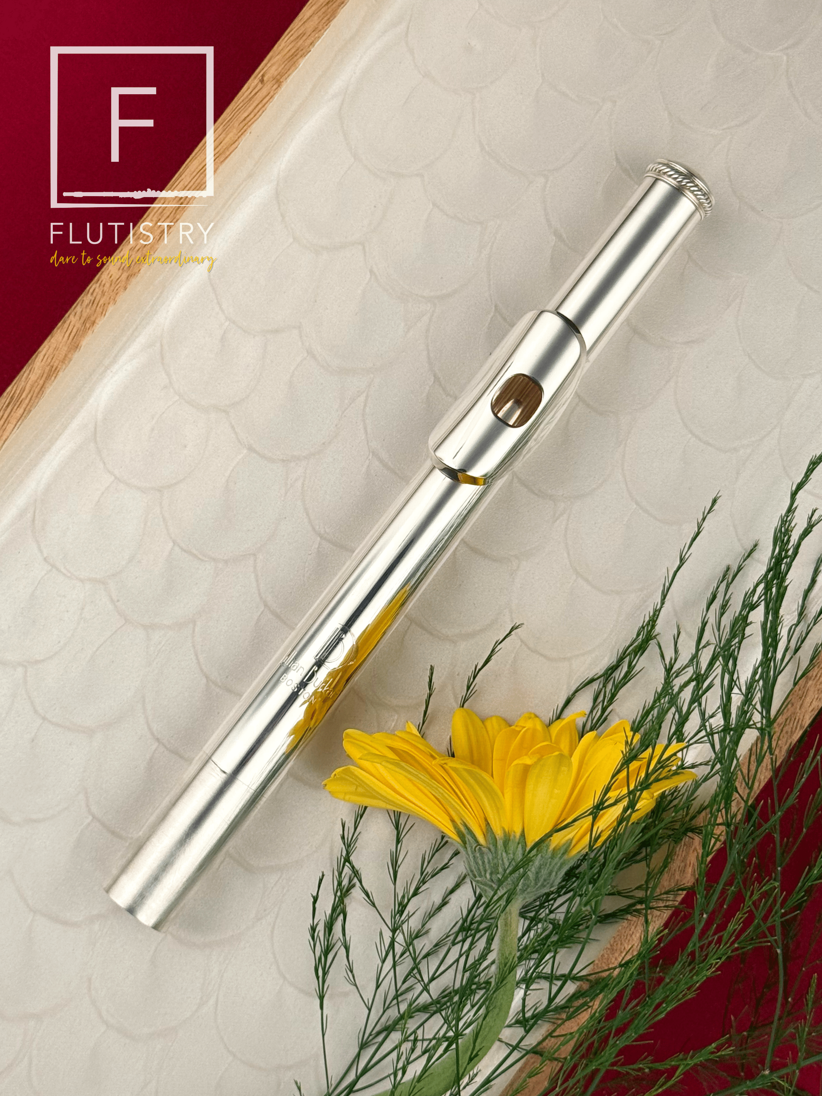 Burkart Headjoint - 595 Platinum Enhanced Silver - FLUTISTRY