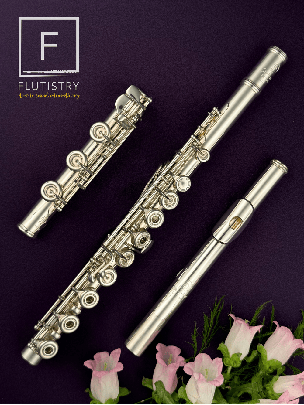 Burkart Professional Flute - Silver - B footjoint, Offset G, Split E, C trill, D roller, Open hole - FLUTISTRY