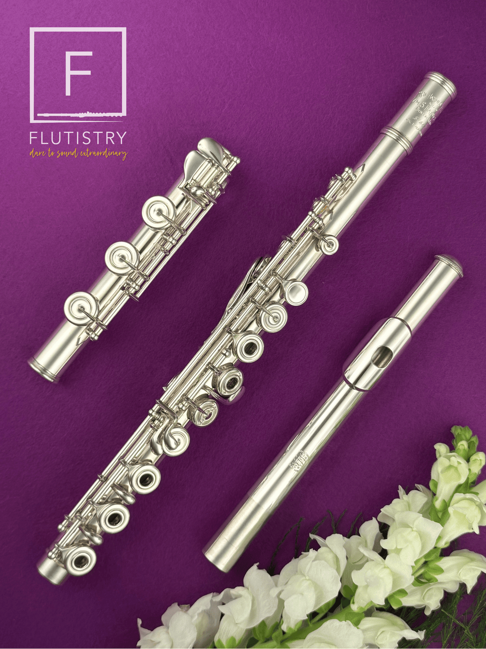 Haynes Flute - Silver (Drawn) - B footjoint, Offset G, Split E, C trill, D roller, Open hole - FLUTISTRY