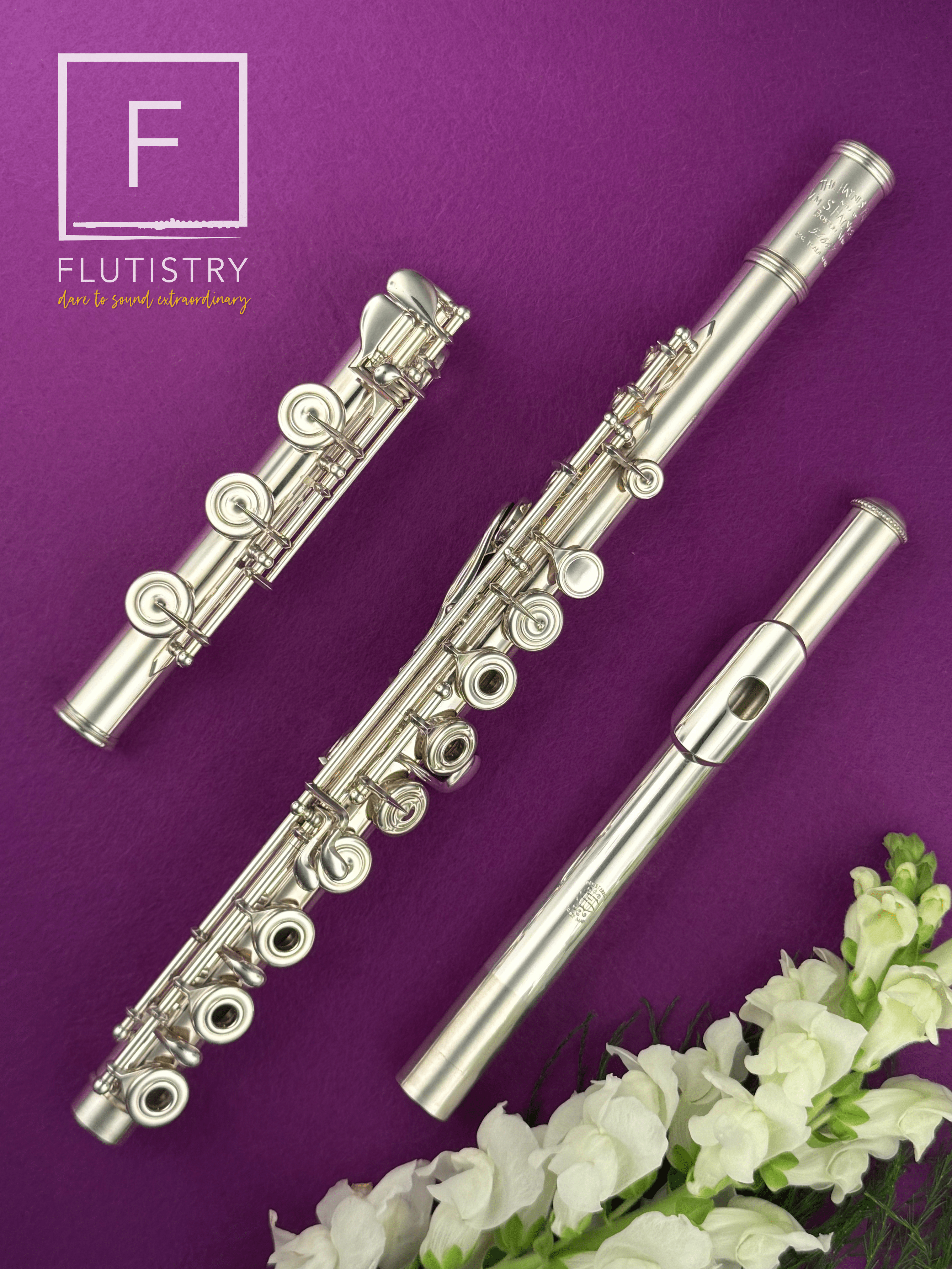 Haynes Flute - Silver (Drawn) - B footjoint, Offset G, Split E, C trill, D roller, Open hole - FLUTISTRY