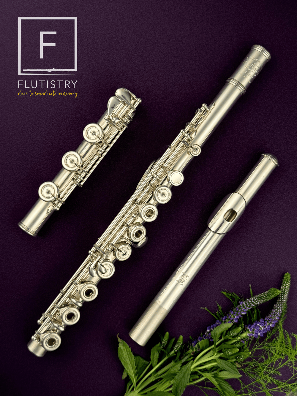 Haynes Flute - Silver (Soldered) - B footjoint, Offset G, Split E, C trill, D roller, Open hole - FLUTISTRY