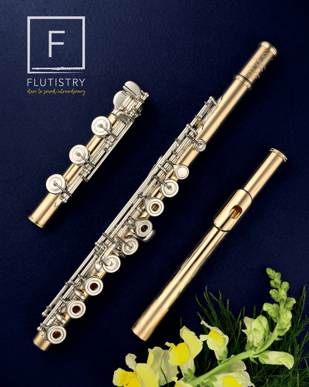 Miyazawa Flute - 14K Gold/Silver - 85386 - FLUTISTRY