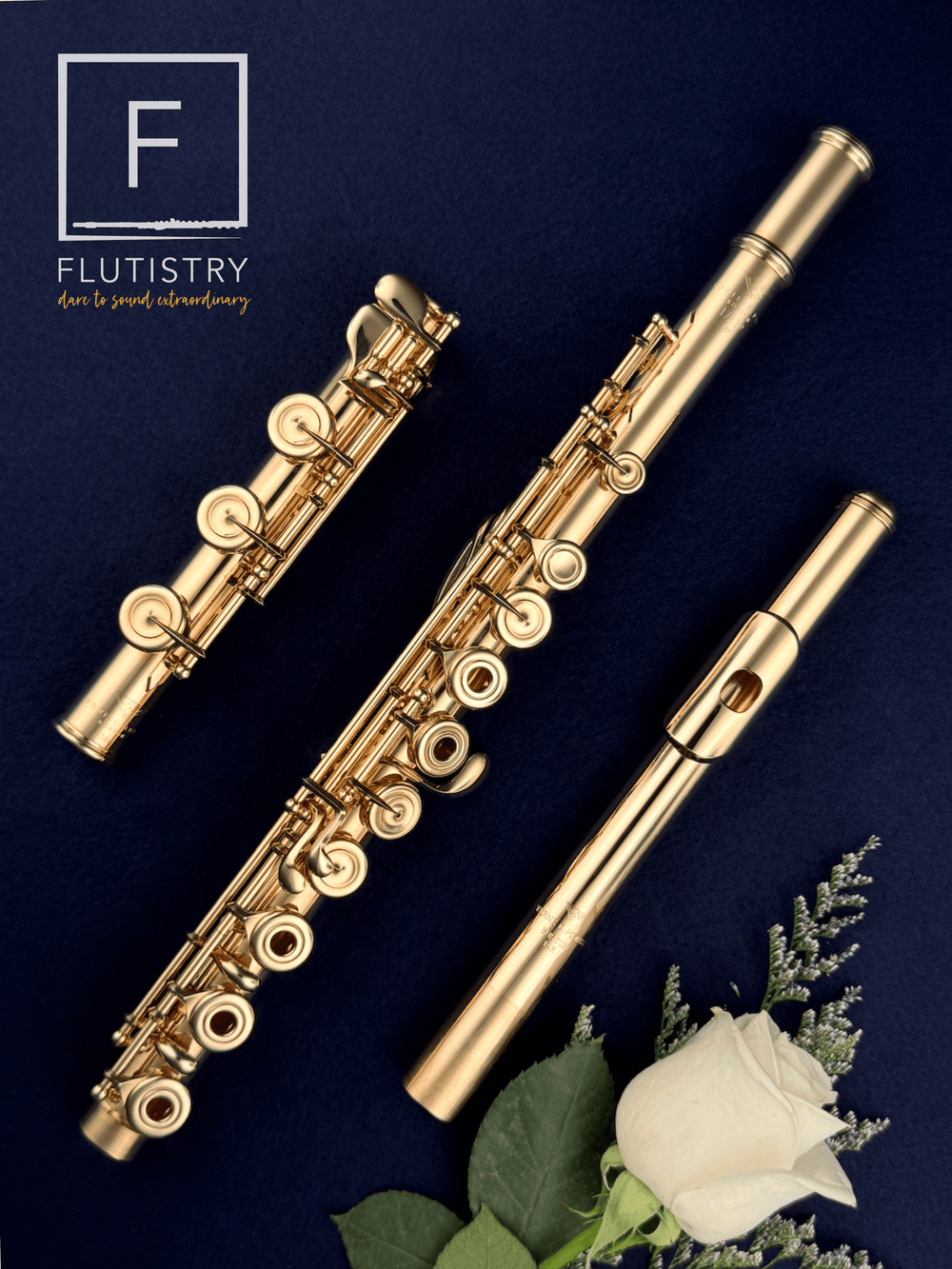 Powell Flute - 14K Gold - B footjoint, Offset G, Split E, C trill, Open hole - FLUTISTRY