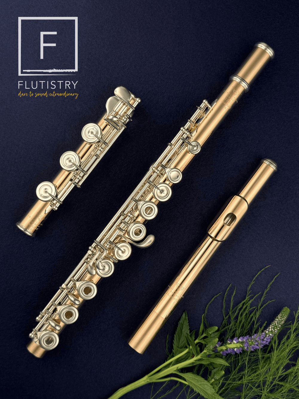 Powell Flute - 9K Aurumite - B footjoint, Offset G, Split E, C trill, D roller, Open hole - FLUTISTRY