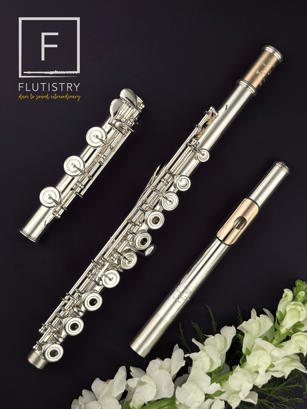 Powell Sonare Flute - PS - 905 - B footjoint, Offset G, C trill, Open hole - FLUTISTRY