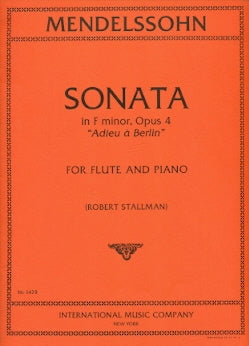 Mendelssohn, F. - Sonata in F minor, Op. 4