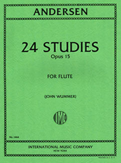 Andersen, J. - 24 Studies, Op. 15 - FLUTISTRY BOSTON