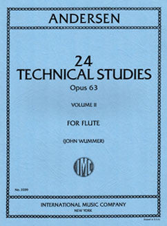 Andersen, J. - 24 Technical Studies, Op. 63: Vol II - FLUTISTRY BOSTON