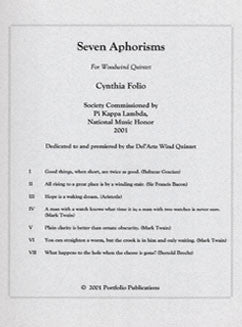 Folio, C. - Seven Aphorisms