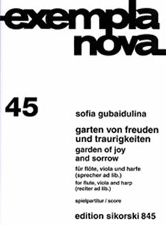 Gubaidulina, S. - Garden of Joy and Sorrow - FLUTISTRY BOSTON