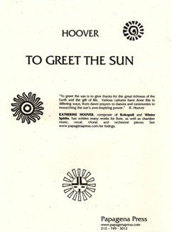 Hoover, K. - To Greet The Sun