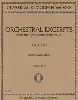 Orchestral Excerpts from the Symphonic Repertoire - Vol 5 - FLUTISTRY BOSTON