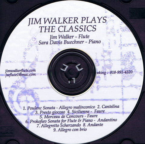 Jim Walker Plays The Classics CD