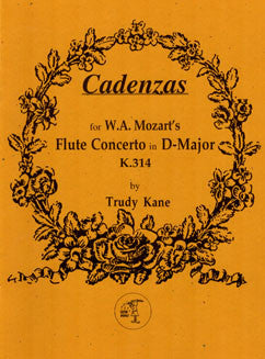 Kane, T. - Cadenzas for W.A. Mozart's Flute Concerto in D major