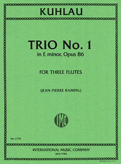 Kuhlau, F. - Trio No.1 in E minor, Op. 86 - FLUTISTRY BOSTON