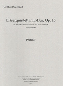 Odermatt, G. - Blaserquintett in E Major, op. 16 - FLUTISTRY BOSTON