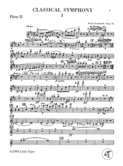Prokofiev, S. - Classical Symphony - Flute II - FLUTISTRY BOSTON