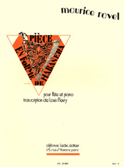 Ravel, M. - Piece En Forme de Habanera - FLUTISTRY BOSTON