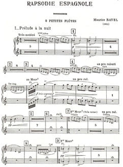 Ravel, M. - Rapsodie Espagnole - Piccolo I & II - FLUTISTRY BOSTON
