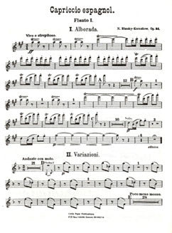 Rimsky-Korsakov, N. - Capriccio Espagnole - Flute I