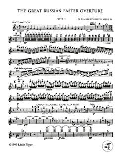 Rimsky-Korsakov, N. - The Great Russian Easter Overture - Flute I