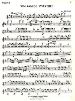Rossini, G. - Semiramide Overture - Piccolo - FLUTISTRY BOSTON