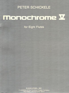 Schickele, P. - Monochrome V - FLUTISTRY BOSTON