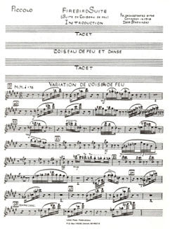 Stravinsky, I. - The Firebird Suite (1919) - Piccolo - FLUTISTRY BOSTON