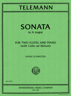 Telemann, G. - Sonata in A Major for 2 flutes - FLUTISTRY BOSTON