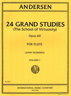 Andersen, J. - 24 Grand Studies, Op. 60: Vol I - FLUTISTRY
