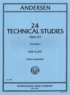 Andersen, J. - 24 Technical Studies, Op. 63: Vol II - FLUTISTRY