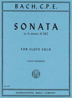 Bach, C.P.E. - Sonata in A minor - FLUTISTRY