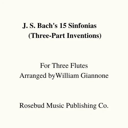 Bach, J.S. - 15 Sinfonias for Three Flutes - FLUTISTRY