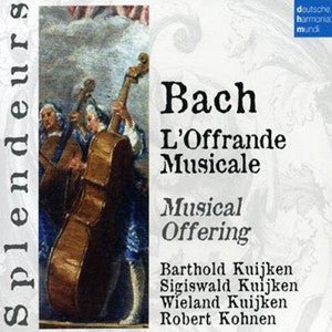 Bach Musical Offering CD (Barthold Kuijken) - FLUTISTRY